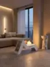 AngelFire Taşınabilir Şömine (Beyaz)