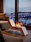 AngelFire Taşınabilir Şömine (Beyaz)
