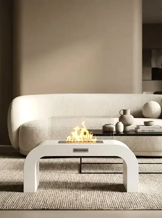 ArcFlame Taşınabilir Şömine (Beyaz)