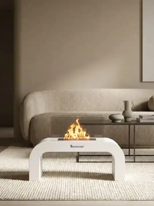 ArcFlame Taşınabilir Şömine (Beyaz)