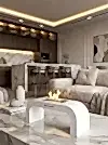 ArcFlame Taşınabilir Şömine (Beyaz)