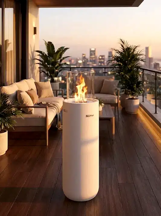 Torch A2 Taşınabilir Şömine (Beyaz)